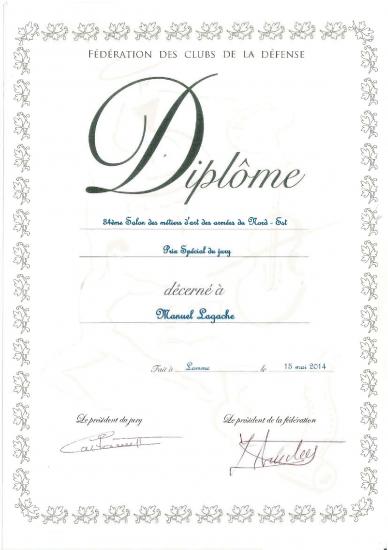 Diplome lagache salon culturel lomme 2014